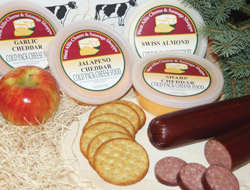 Wisconsin cheese & sausage sampler gift box