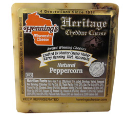 Hennings Aged Peppercorn Heritage Cheese - 1st Place World