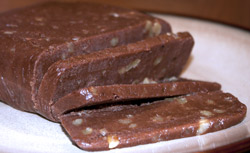 Chocolate Cheese Fudge with Walnuts