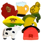 Wax Covered Cheddar Shapes